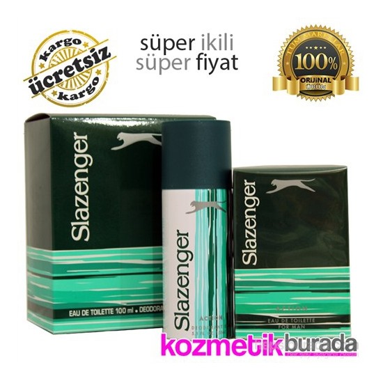 Slazenger Parfüm New Yeşil 100 Ml. + Deodorant Yeşil 150 Ml. Fiyatı