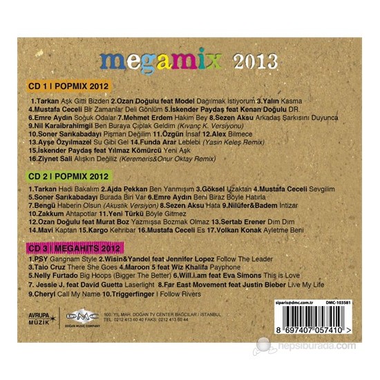 Various Artists - Megamix 2013 (3 CD) Fiyatı - Taksit Seçenekleri