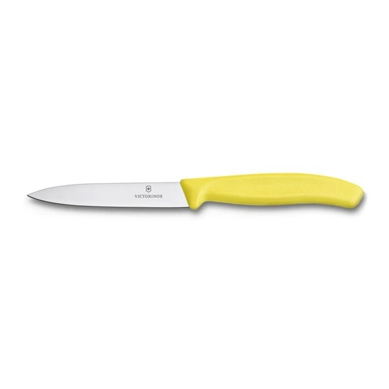 Victorinox 10Cm Soyma Bıçağı (Düz Ağızlı) - Sarı