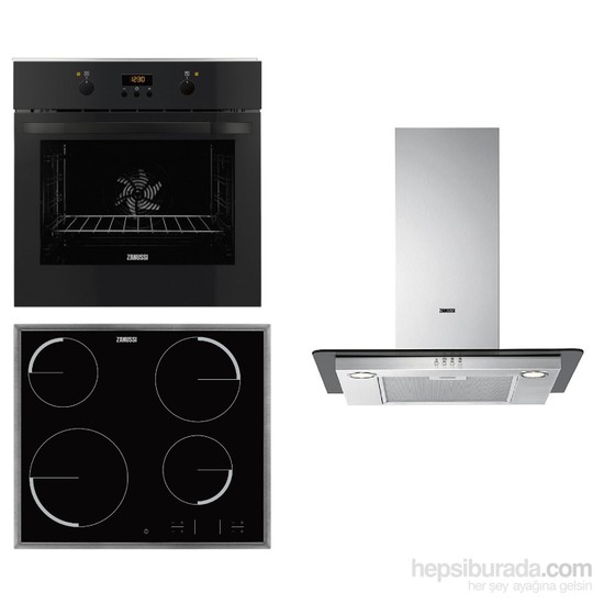 Zanussi Milano 3'lü Italyan Ankastre Set (ZOB35712BK Fırın + Fiyatı