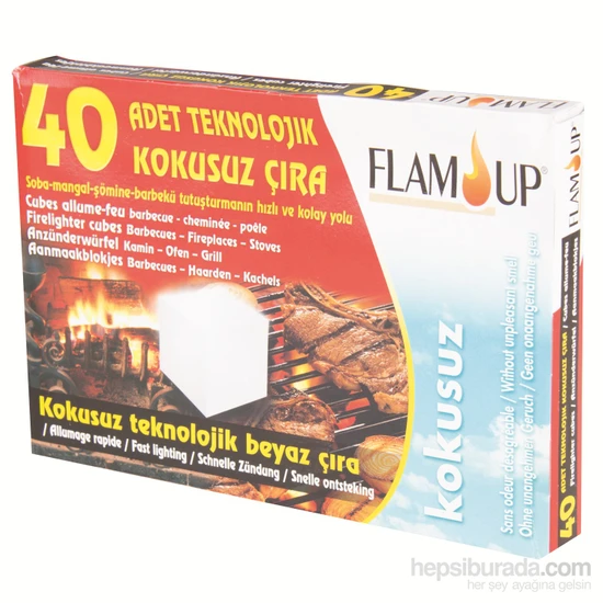 Flam Up Teknolojık Beyaz Çıra 40'Lı