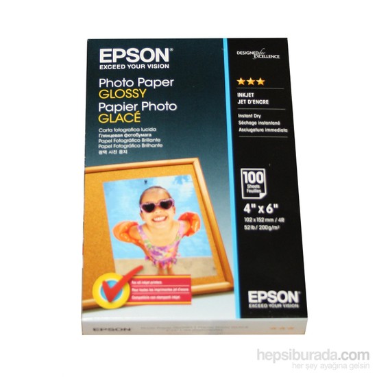Epson Glossy Photo Paper 10X15 200Gr (100Lü) Fiyatı