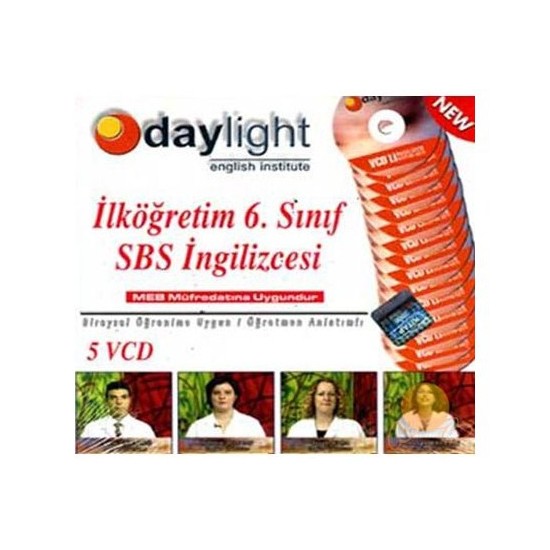 Daylight İlköğretim 6.Sınıf Sbs İngilizcesi Vcd Seti (5 Vcd) Kitabı