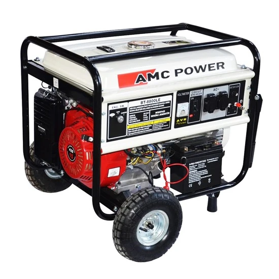 Amc Power BT-8800 LE  7,5 KVA Benzinli Jeneratör Marşlı (Tekerlekli)  Jeneratör Marşlı (Tekerlekli)