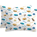 Lief Home Turuncu %100 Pamuklu Fermuarlı Bebek Yastık Kılıfı 35x45 cm Yumuşak Dokulu (2 Adet)