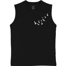Raf Coll Erkek Düşük Kollu Siyah Ön Dijital Baskılı T-Shirt
