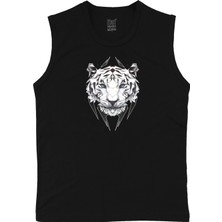 Raf Coll Erkek Düşük Kollu  Siyah Ön Dijital Baskılı  T-Shirt