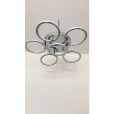 Çelik Avize Idil 5+1 Modern LED Avize