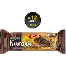 Eti Burçak Kurabi Ay Çöreği İçi Dolgulu Kurabiye 105 g x 12 Adet