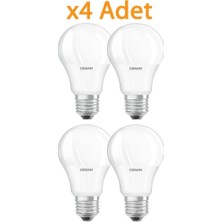 Osram 10W75W E27 LED Ampul 2700K Sarı 4 ADET1055 Lümen