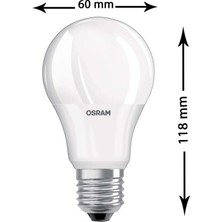 Osram 10W75W E27 LED Ampul 2700K Sarı 4 ADET1055 Lümen