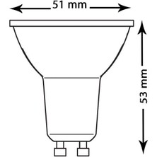 Osram LED Value 5W 50W LED Spot Ampul Sarı 3000K - GU10 Duy 3 Adet