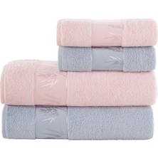 Nurpak Bambu Banyo Havlu Seti - 4 Parça