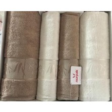 Nurpak Bambu Banyo Havlu Seti - 4 Parça