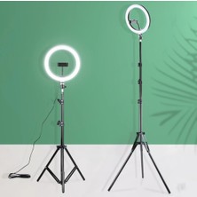 AydemirTech Yeni 10 Inç Ring Light Halka Makyaj Selfie Fotoğraf Çekim Işığı 2500 Yüksek Lümen 10 W 6500K