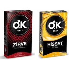 Okey Zirve Prezervatif 10'lu+Okey Hisset Prezervatif 10'lu