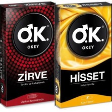 Okey Zirve Prezervatif 10'lu+Okey Hisset Prezervatif 10'lu