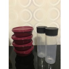 Tupperware 300 ml. 4'lü Şeker Kap ve 2'li Duru Sosluk Set