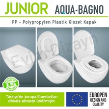 Aqua Bagno Junıor - Çocuk Adaptörlü - Yavaş Kapanan Klozet Kapağı