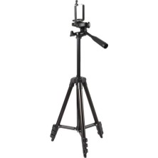 Kılıfda Kılıf 3120A Tripod Kamera Telefon Tutucu Ayarlanabilir Terazili 3 Ayaklı Youtuber Tiktok Tripod