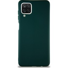 Case World Samsung Galaxy M12 Kılıf Soft Premier Renkli Silikon Kapak Yeşil