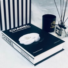 Lovely Book & Book Chanel Danıele Bott Kenarlı Çiçek Figürlü Açılabilir Dekoratif Kitap Kutusu