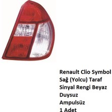 Clio Symbol Stop Lambası Beyaz Sağ (Yolcu) Taraf 2002 2008 Duysuz