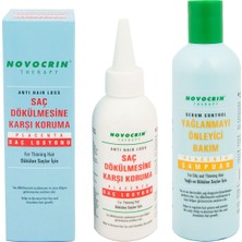 Novocrin Placenta Yağlı ve Dökülen Saçlar Için Bakım Seti Losyon 125 ml + Şampuan 300 ml