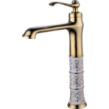 Prima Lavabo Batarya Işlemeli Gold