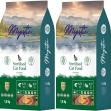 Mystic Az Tahıl Yetiş. Kedi Mama Sterilsomon 1,5kg x 2 ( 3 kg Özel Peketleme )