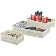 Kp Home Jute Çok Amaçlı 3'lü Sepet