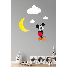 Wood 14 Dizayn Ahşap Mickey Gece Lambası Set