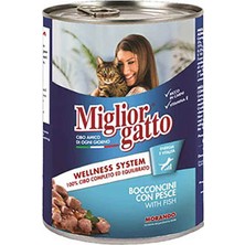 Miglior Gatto Balıklı Yetişkin Kedi Konserve 24X405 gr