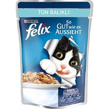 Felix Ton Balıklı Yetişkin Kedi Konservesi Pouch 12X100 gr