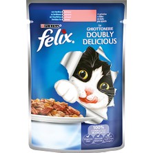 Felix Somonlu & Sardalyalı Yetişkin Kedi Konservesi 6X100 gr