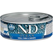 N&d Ocean Ton Balığı Karides Yetişkin Kedi Konservesi 6X80 gr