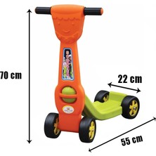 Dede Sert Plastik King Kids Scooter 4 Tekerlekli 40 kg Taşıma Kapasite Ks 3710