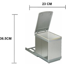 Korpa Raylı Çöp Kovası 16 Lt