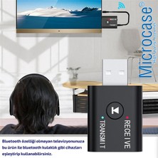 Microcase Bluetooth 5.0 2in1 USB Ses Alıcı - Verici Mini Adaptör 3.5 mm Jack - AL2610