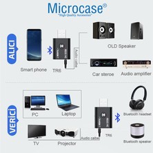 Microcase Bluetooth 5.0 2in1 USB Ses Alıcı - Verici Mini Adaptör 3.5 mm Jack - AL2610