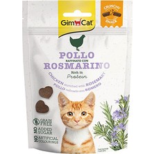 Gimcat Crunchy Snacks Chicken & Rosmery Tahılsız Kedi Ödülü 50 gr