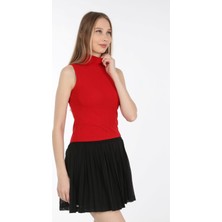 Neslice Kadın Yarım Balıkçı T-Shirt
