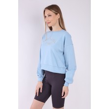 Neslice Kadın Mavi Bacıs Sweatshirt