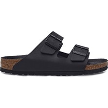 Birkenstock Tokalı Çift Bantlı Siyah Kadın Terlik