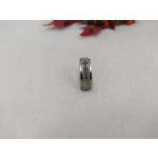 Hd Marketim Balık Tasarım Simli Paslanmaz Çelik Yüzük