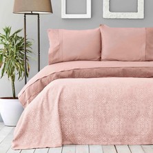 Karaca Home Cynthia Pudra Dantelli Pamuk Private Çift Kişilik Pike Set