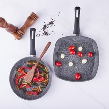Karaca Azul Bio Granit Antbakteriyel Grill+Tava Set