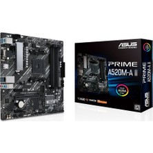 Asus PRIME A520M-A II AMD B520 4800MHz DDR4 mATX Anakart