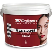 Polisan Elegans Extra Yarı Mat Silikonlu Iç Cephe Boya - 1580-MASUM Beyaz Cİ-6341 - 2,5 Lt