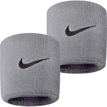 Nike Swoosh Wristbands Unisex Gri Antrenman Bileklik N.NN.04.051.OS